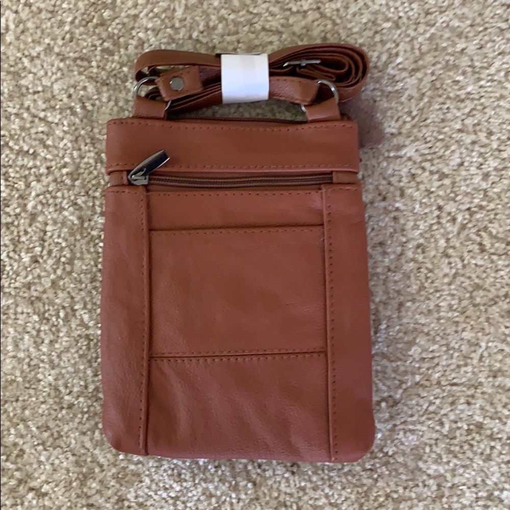 Genuine Leather over the shoulder bag - Picture 2 of 3